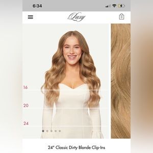 Luxy hair classic 24" clip in extentions